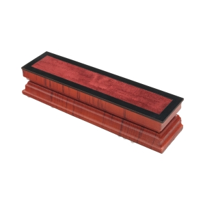 يلدزر - صندوق سبحة خشبي مغطى بالجلد 5x22 سم